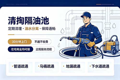 白银清掏隔油池